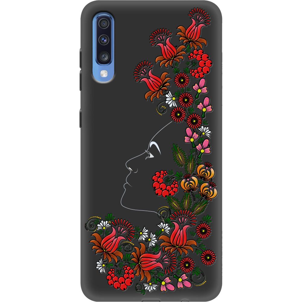 Чехол Boxface Samsung A705 Galaxy A70 3D Ukrainian Muse Черный силикон (36860-bk64-37421) - фото 1