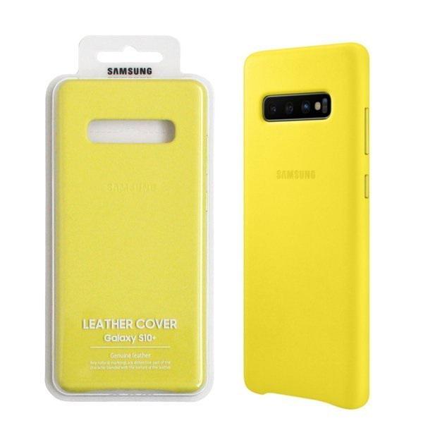 Чехол кожаный противоударный Official Leather Cover EF-VG975LYEGRU для Samsung Galaxy S10 Plus (6.4") Yellow Чехол кожаный противоударный Official Leather Cover EF-VG975LYEGRU для Samsung Galaxy S10 Plus (6.4") Yellow