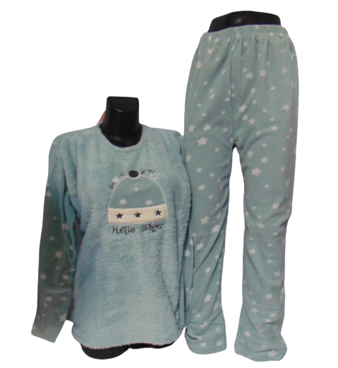 Пижама женская флис/махра Isilay 406 4XL Голубой (1726335725) Пижама женская флис/махра Isilay 406 4XL Голубой (1726335725)