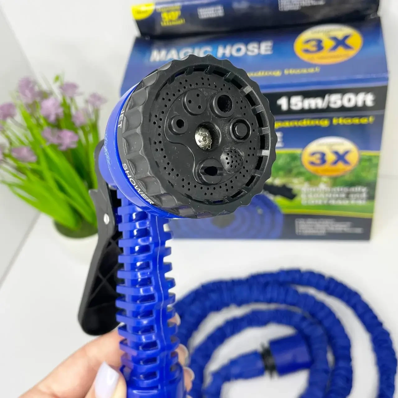 Шланг поливочный Magic Hose с пульверизатором 15 м (2479516893) - фото 6 Шланг поливочный Magic Hose с пульверизатором 15 м (2479516893) - фото 6