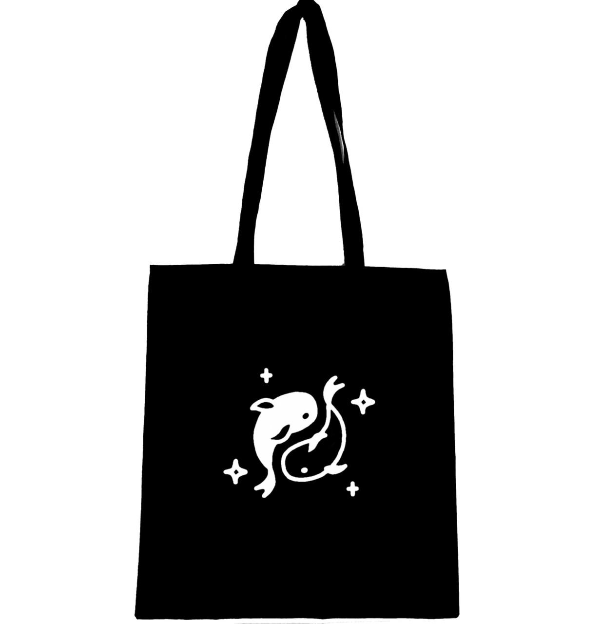 Еко-сумка з принтом Рибки інь янь (422) Еко-сумка з принтом Рибки інь янь (422)