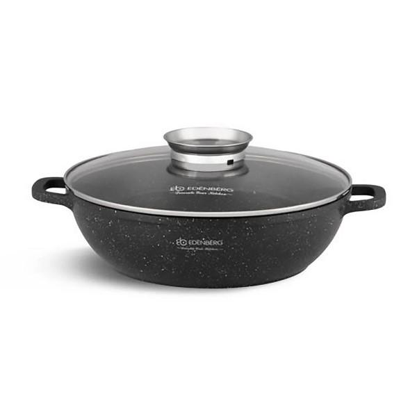 Набор алюминиевых кастрюль Edenberg с антипригарным мраморным покрытием 25 л/41 л/55 л (EB 8160) - фото 2