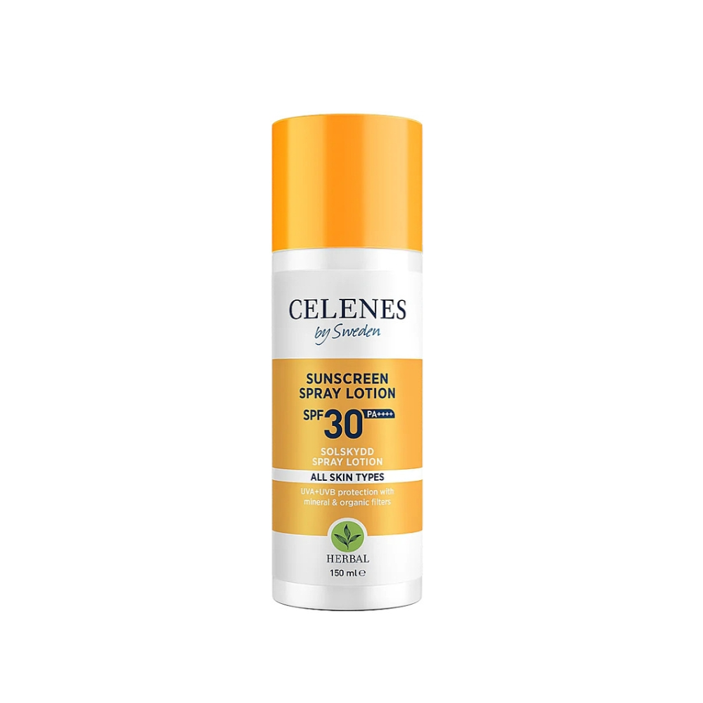 Сонцезахисний спрей-лосьйон CELENES Sunscreen Spray Lotion SPF30+ 150 мл