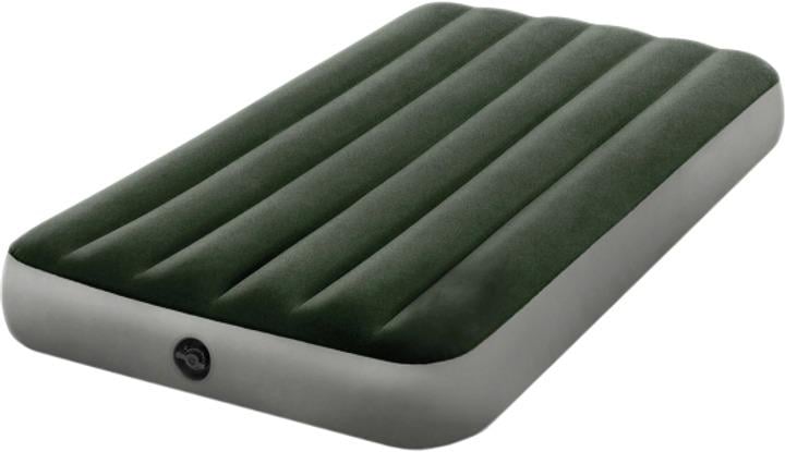 Кровать надувная велюр Intex 64107 Prestige Downy Bed без насоса 99х191х25 см