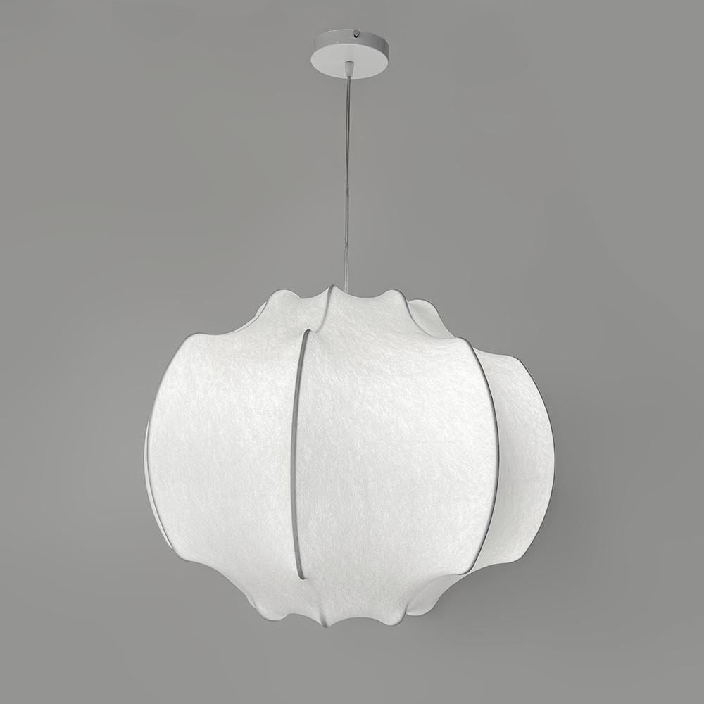 Светильник с белым абажуром в стиле Wabi-sabi 70х50 см (PLP05-600*520)