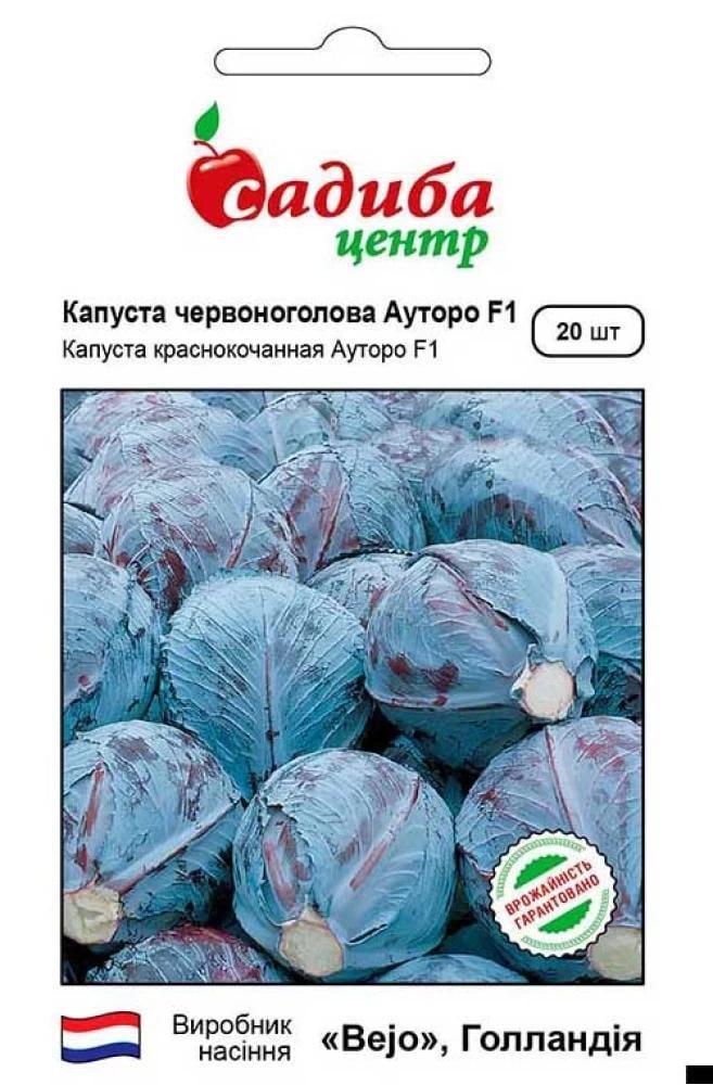 Капуста краснокочанная Ауторо F1, 20 шт., СЦ
