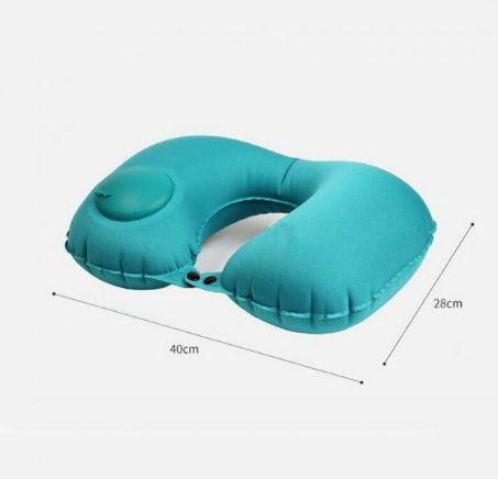 Подушка-підголівник для подорожей надувна з помпою - фото 2 Подушка-підголівник для подорожей надувна з помпою - фото 2