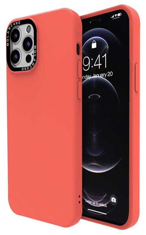 Чехол-накладка Molan Cano MAXXI для iPhone 12/12 Pro 6.1" Коралловый (241311)