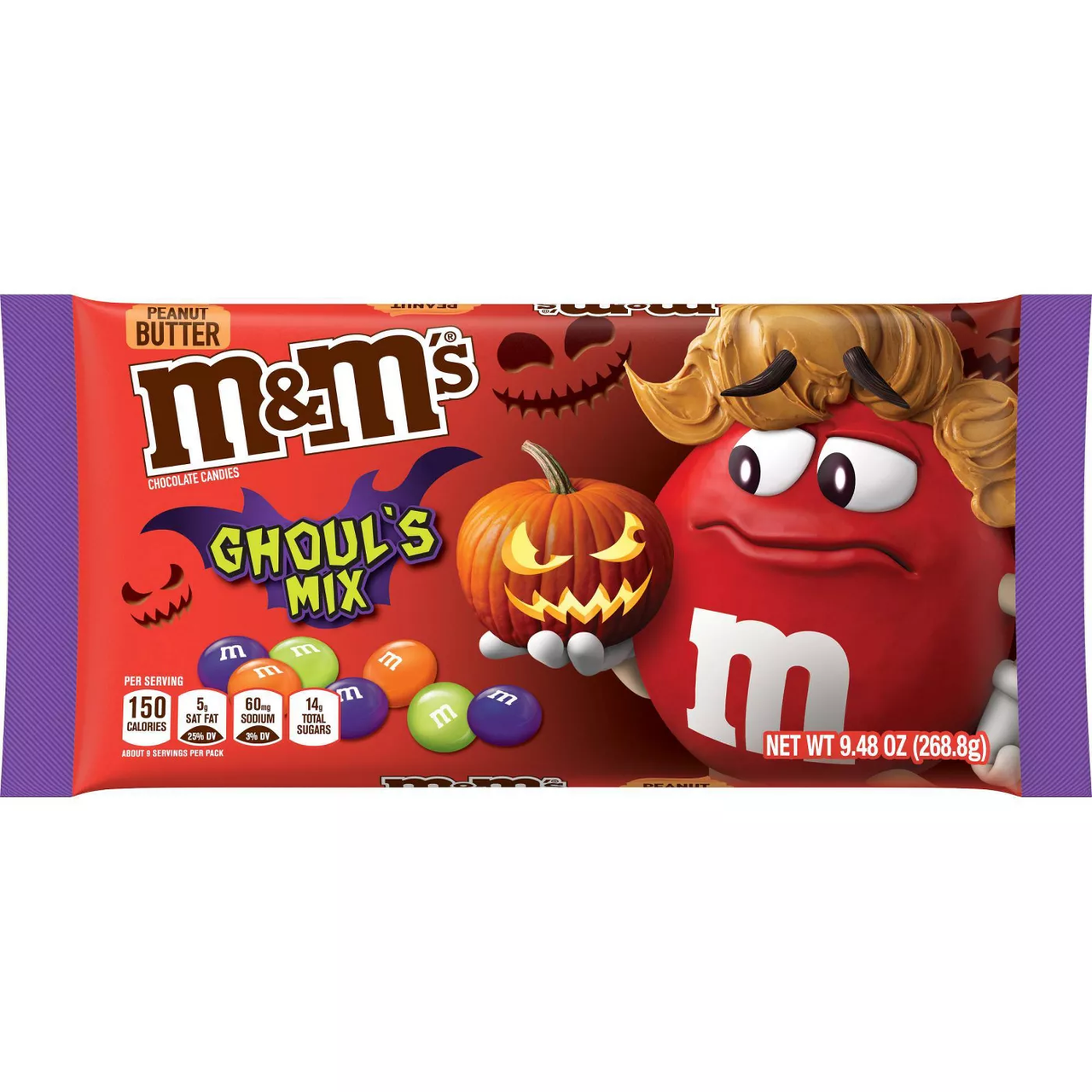 Драже M&m's Halloween Goul's Mix Peanut Butter 260.8 g