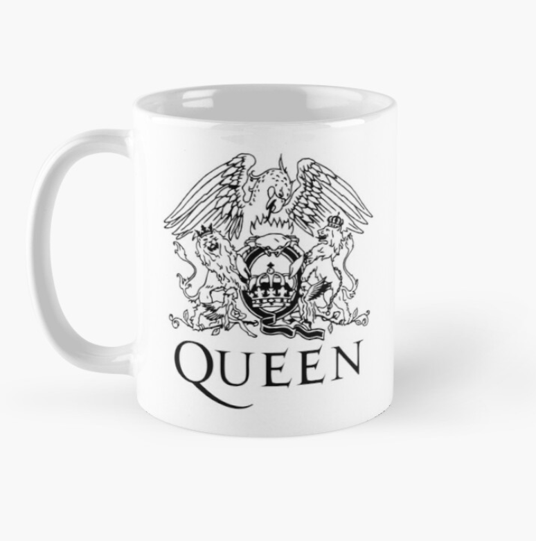 Чашка керамическая с принтом "Queen" 330 мл Белый (ПН18Ч)