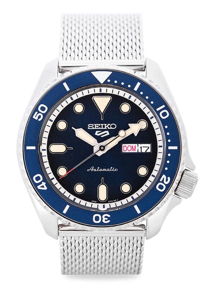 Часы мужские механические Seiko 5 Sports SRPD71K1 Темно-синие/Серебристый (SRPD71K1)