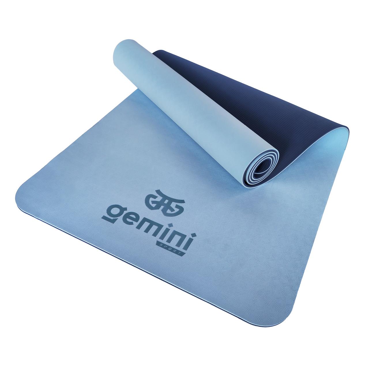 Коврик для фитнеса и йоги Gemini Pro GE-6LDBL TPE/TC 6 мм (2012936392)