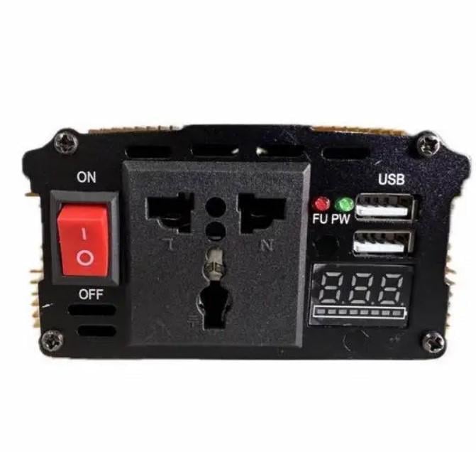 Преобразователь напряжения автомобильный Power One Plus 2000W 12V/220V с LCD экраном (2104618785) - фото 2