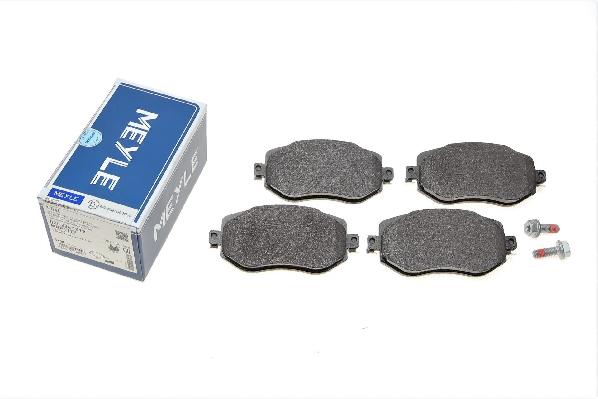 Колодки тормозные передние Meyle для Renault Megane IV 15- (025 226 1019)