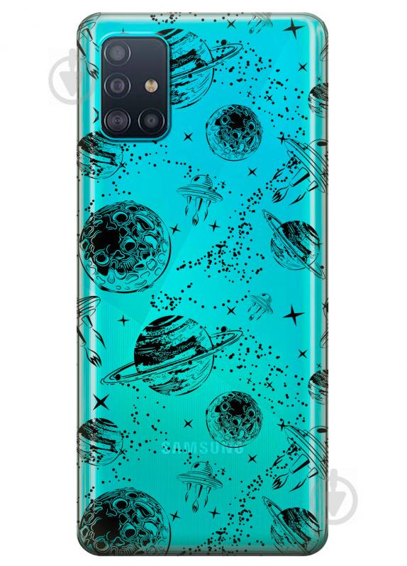 Прозрачный силиконовый чехол iSwag для Samsung Galaxy A51 с рисунком - Космос (KS3138) Прозрачный силиконовый чехол iSwag для Samsung Galaxy A51 с рисунком - Космос (KS3138)