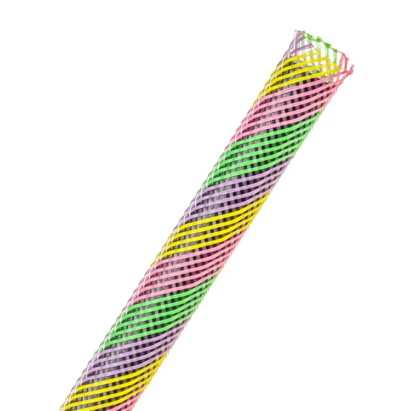 Кабельная оплетка профессиональная Techflex Sherbert PET эластичная круглая 1 м (000025662)