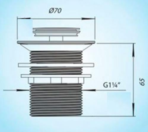 Випуск сифона латунний SANEKO Л0002 без переливу 1/4" - фото 3 Випуск сифона латунний SANEKO Л0002 без переливу 1/4" - фото 3