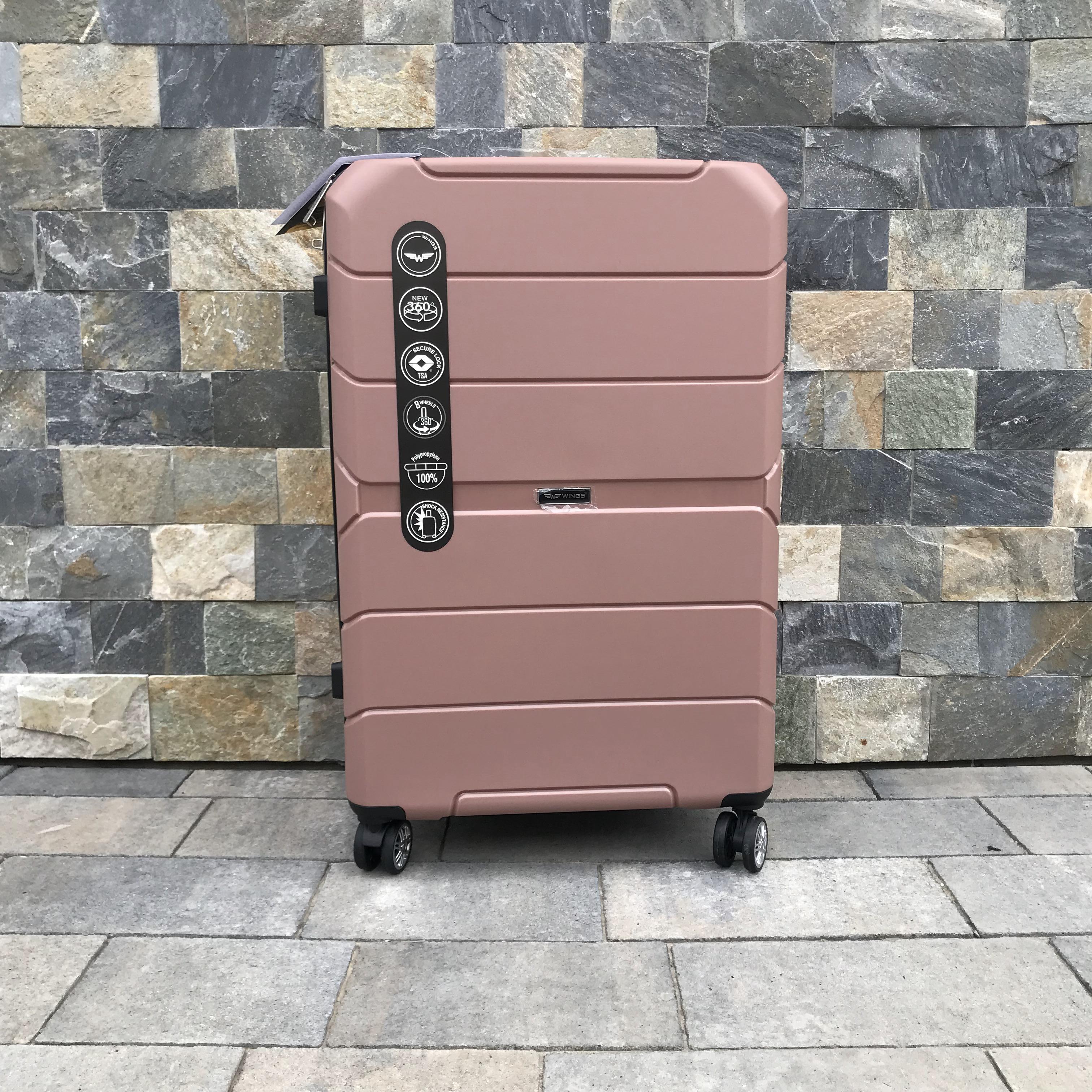 Валіза дорожня з поліпропілену Wings PP05 L Рожеве золото (7035899) - фото 7 Валіза дорожня з поліпропілену Wings PP05 L Рожеве золото (7035899) - фото 7