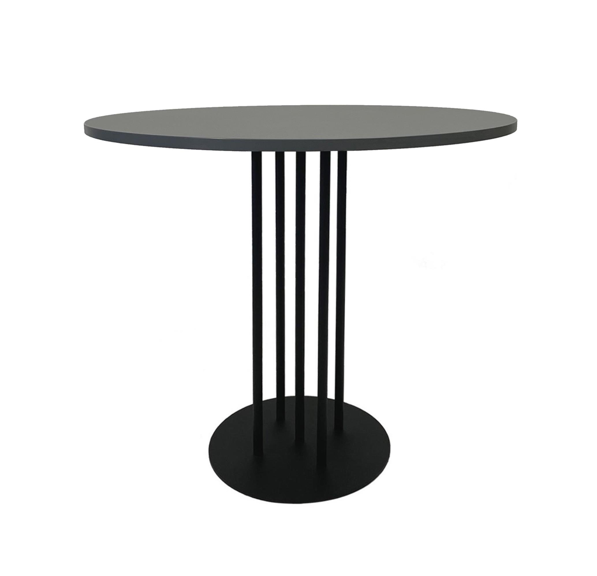 Стол круглый 4corners Pipe Table d800 h750 Серый - фото 1