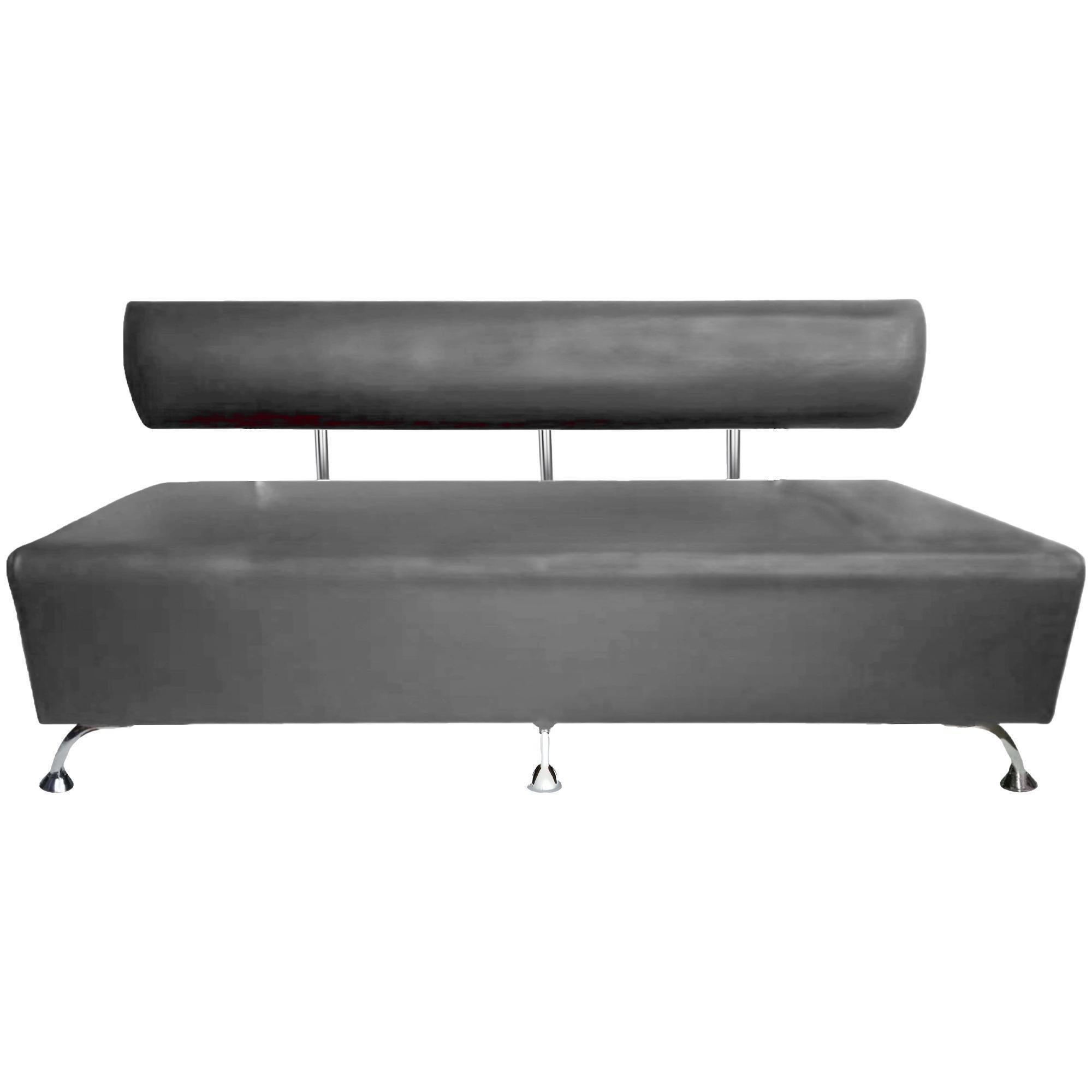 Диван офисный AVVS для ожидания/приемной 200 см с ножками 12 см Светло-серый (gnuta-75x200-lgr) - фото 2 Диван офисный AVVS для ожидания/приемной 200 см с ножками 12 см Светло-серый (gnuta-75x200-lgr) - фото 2