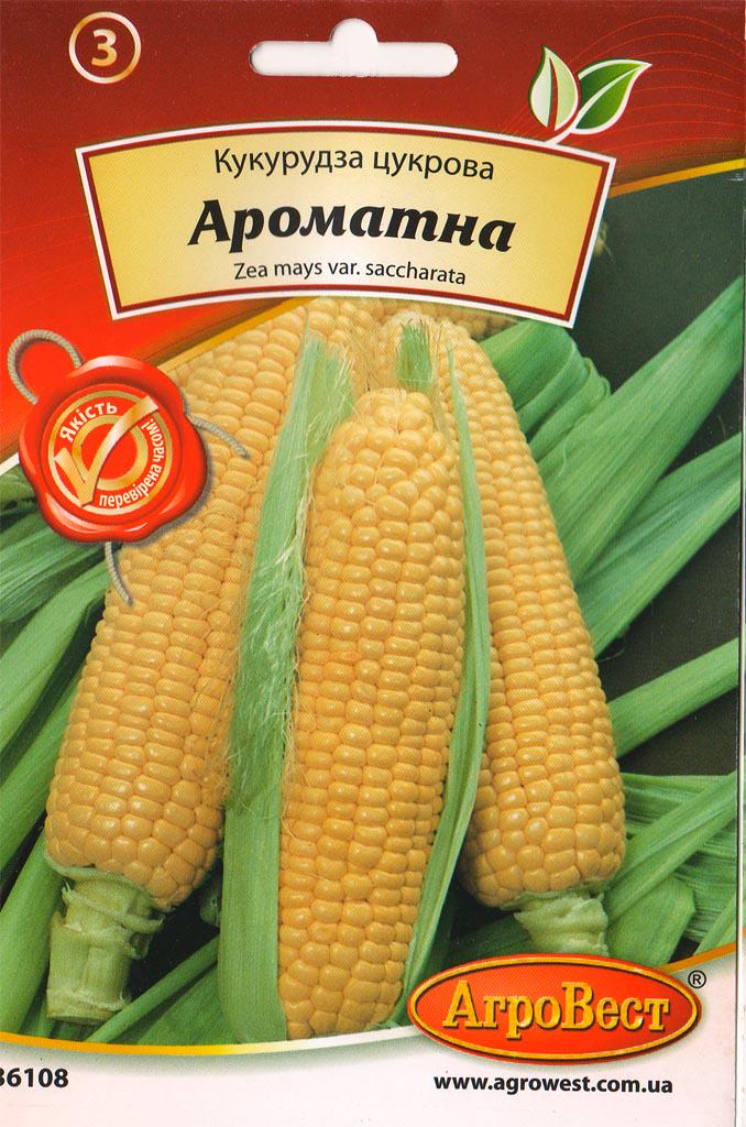Насіння АгроВест кукурудза цукрова Ароматна 20 г (36108)