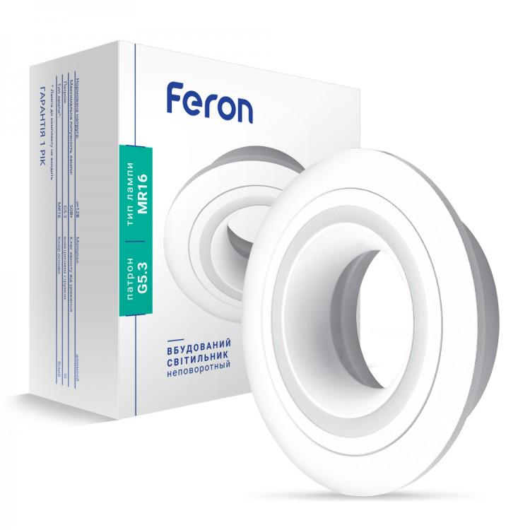 Встраиваемый неповоротный светильник Feron DL6130 Белый