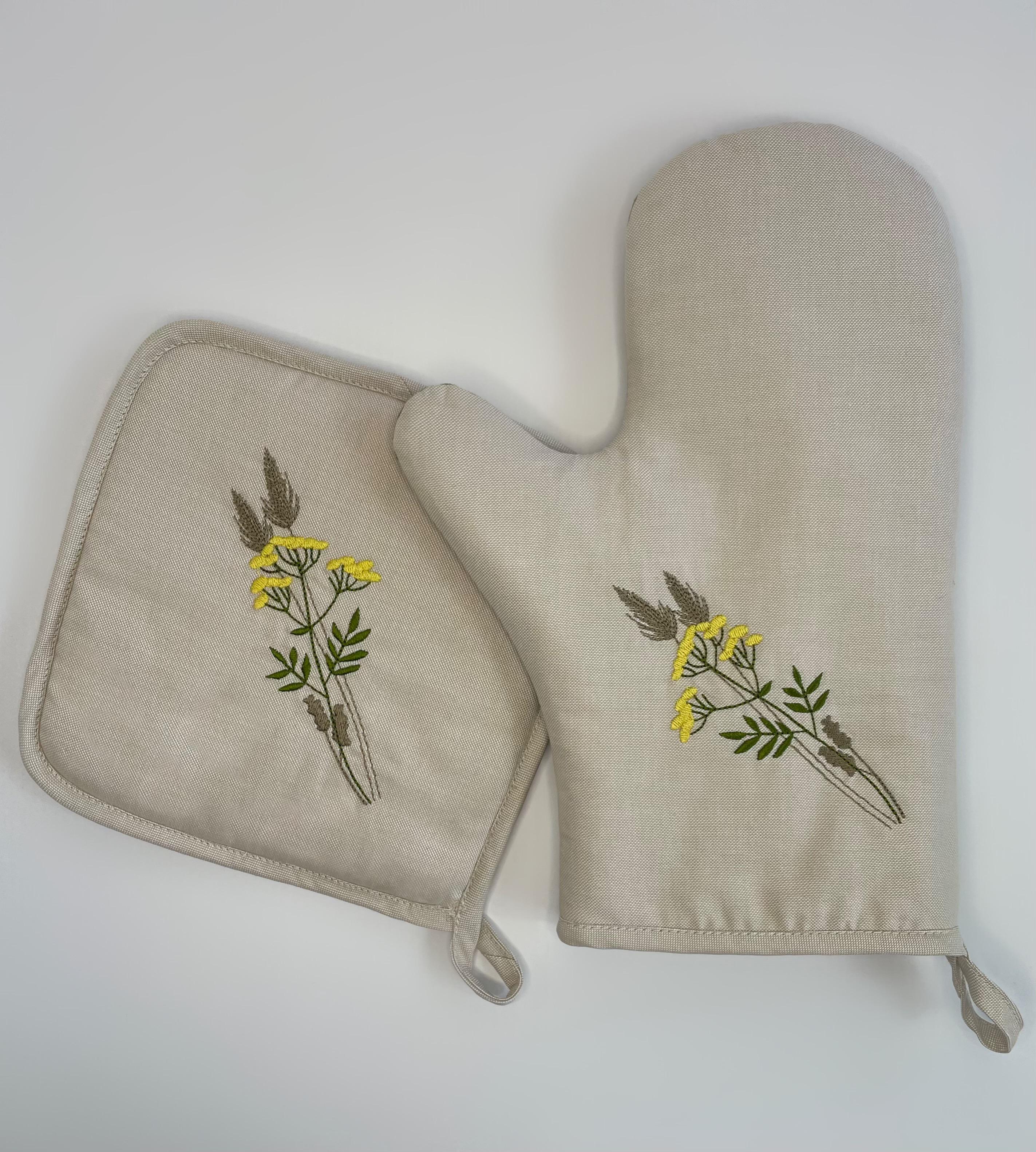 Рукавичка з прихваткою з вишивкою Пижма (29898091) - фото 7 Рукавичка з прихваткою з вишивкою Пижма (29898091) - фото 7