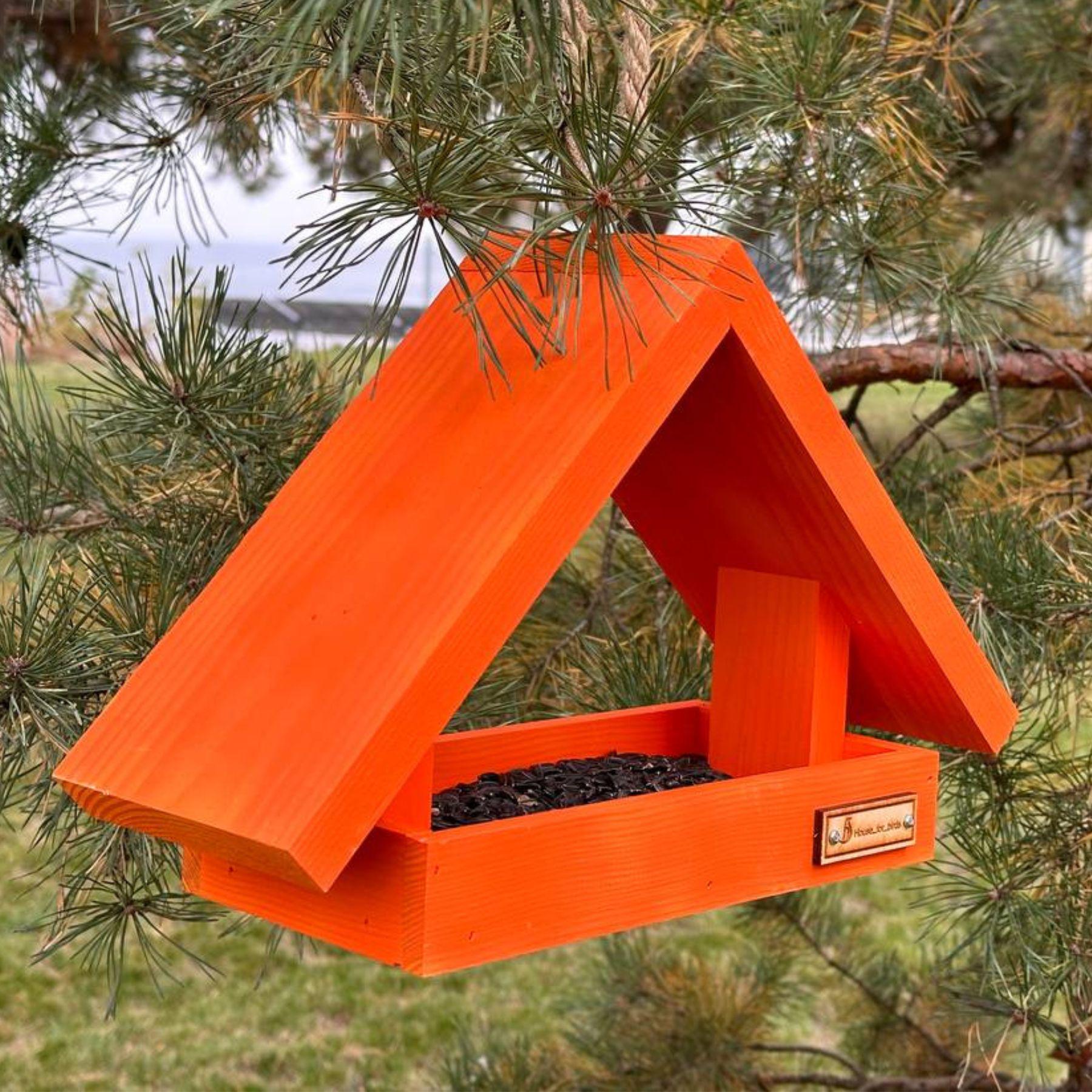 Кормушка для птиц подвесная House for birds Радуга Оранжевый
