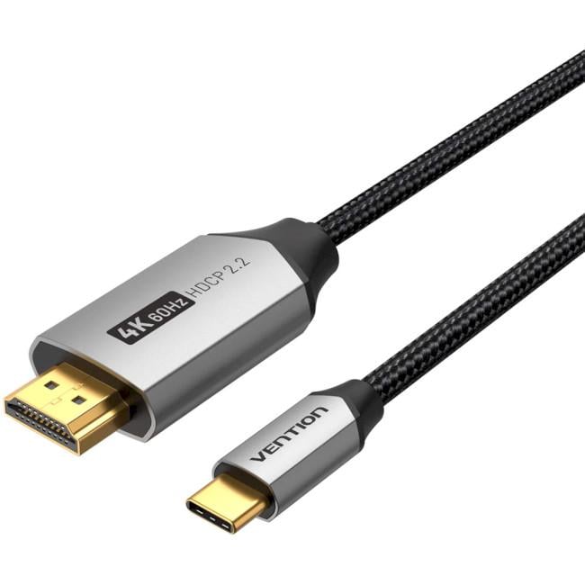 Кабель для передачи данных Vention USB-C-HDMI v2.0 1,5 м Черный (604962)