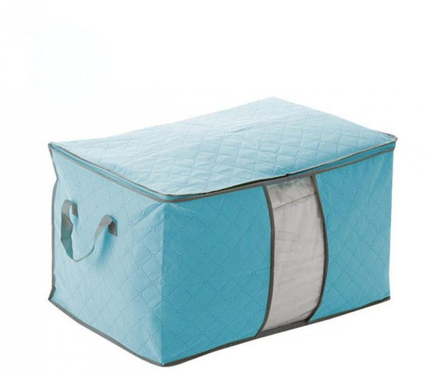 Органайзер для одежды/постельного белья бамбук 60х45х30 см Blue (123735) Органайзер для одежды/постельного белья бамбук 60х45х30 см Blue (123735)