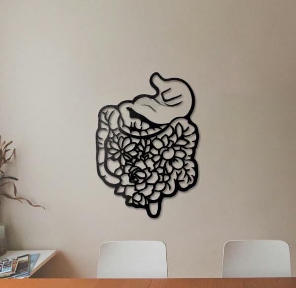 Панно декоративное на стену в кухню гостиную спальню Decart Кишечник 60х42 см