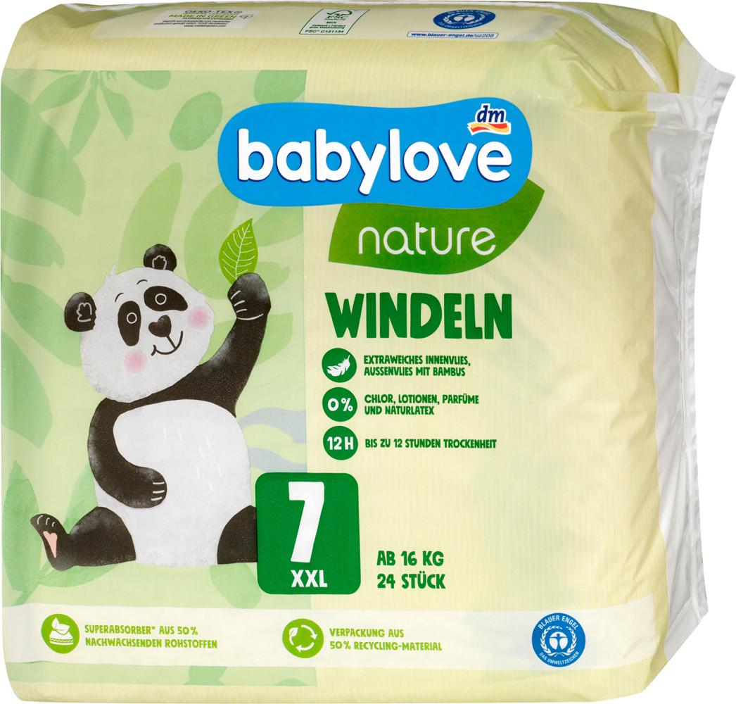 Підгузки Babylove nature 7 16+кг 24 шт.