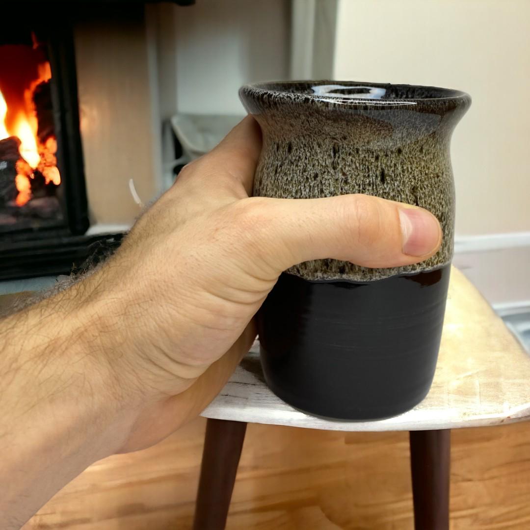 Стакан ручной работы Зелено-коричневый (14505833) - фото 6