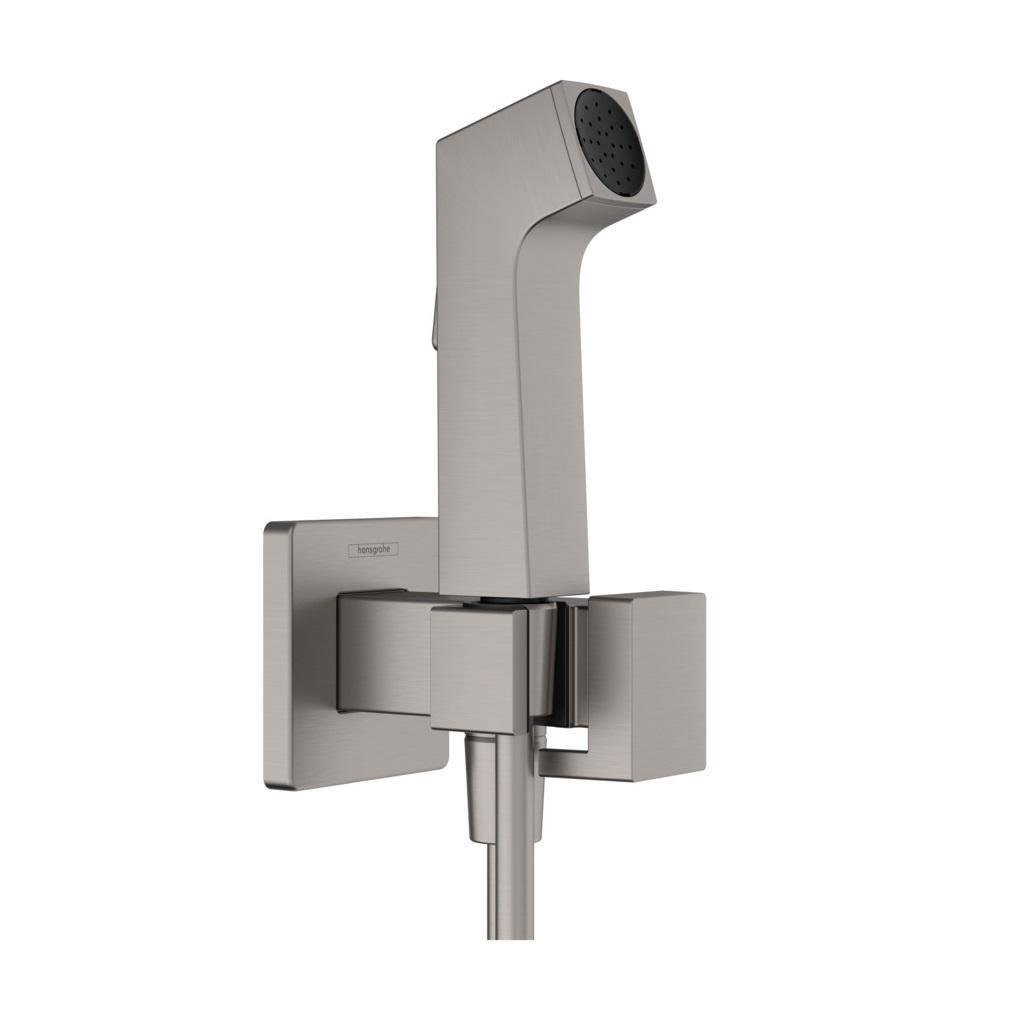 Душ гігієнічний Hansgrohe E EcoSmart+ на змішану воду Хром/Чорний матовий (29233340)