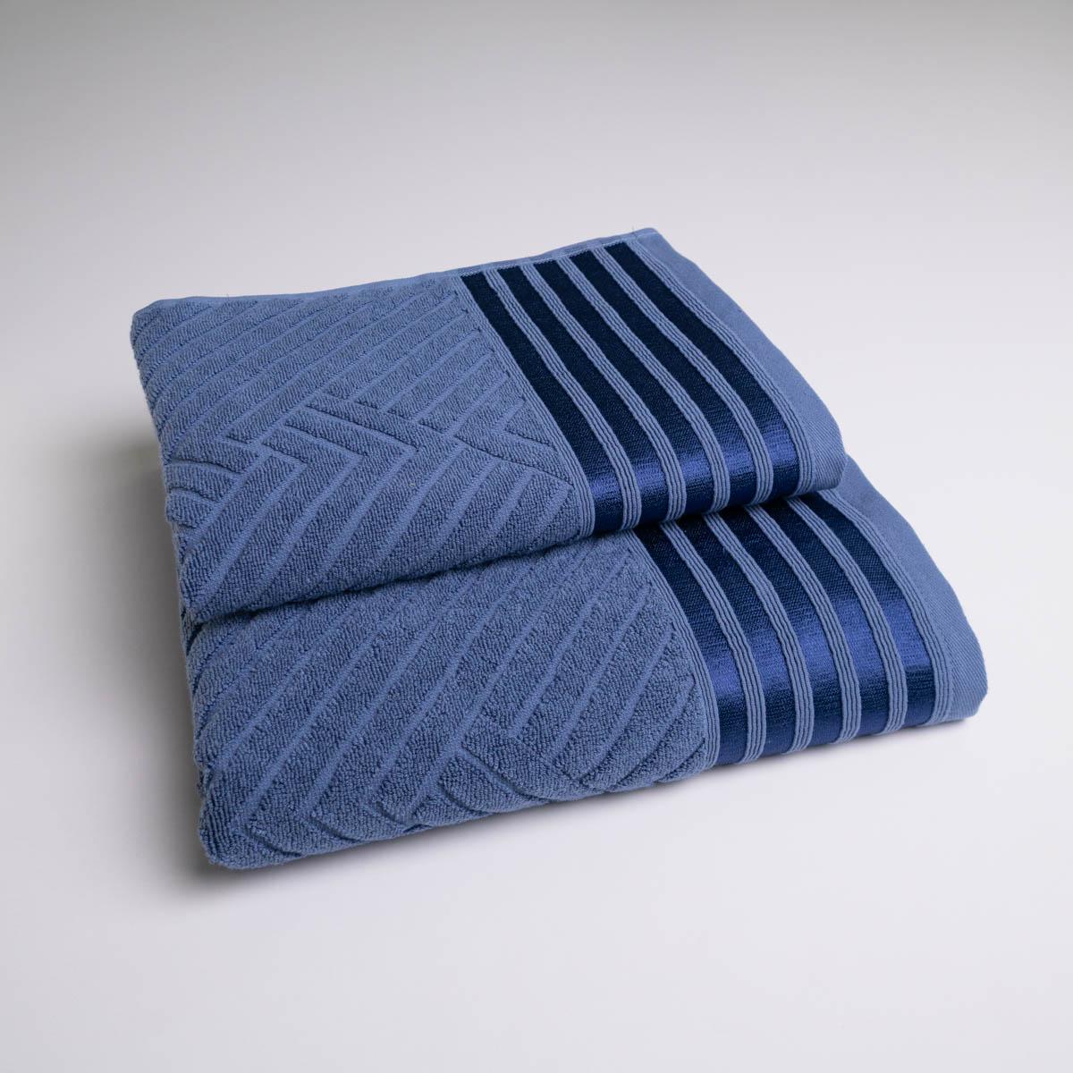 Комплект махровых полотенец GM Textile SOFT 50х90/70х140 см 500 г/м2 2 шт. Синий (rms500-k2-blue)