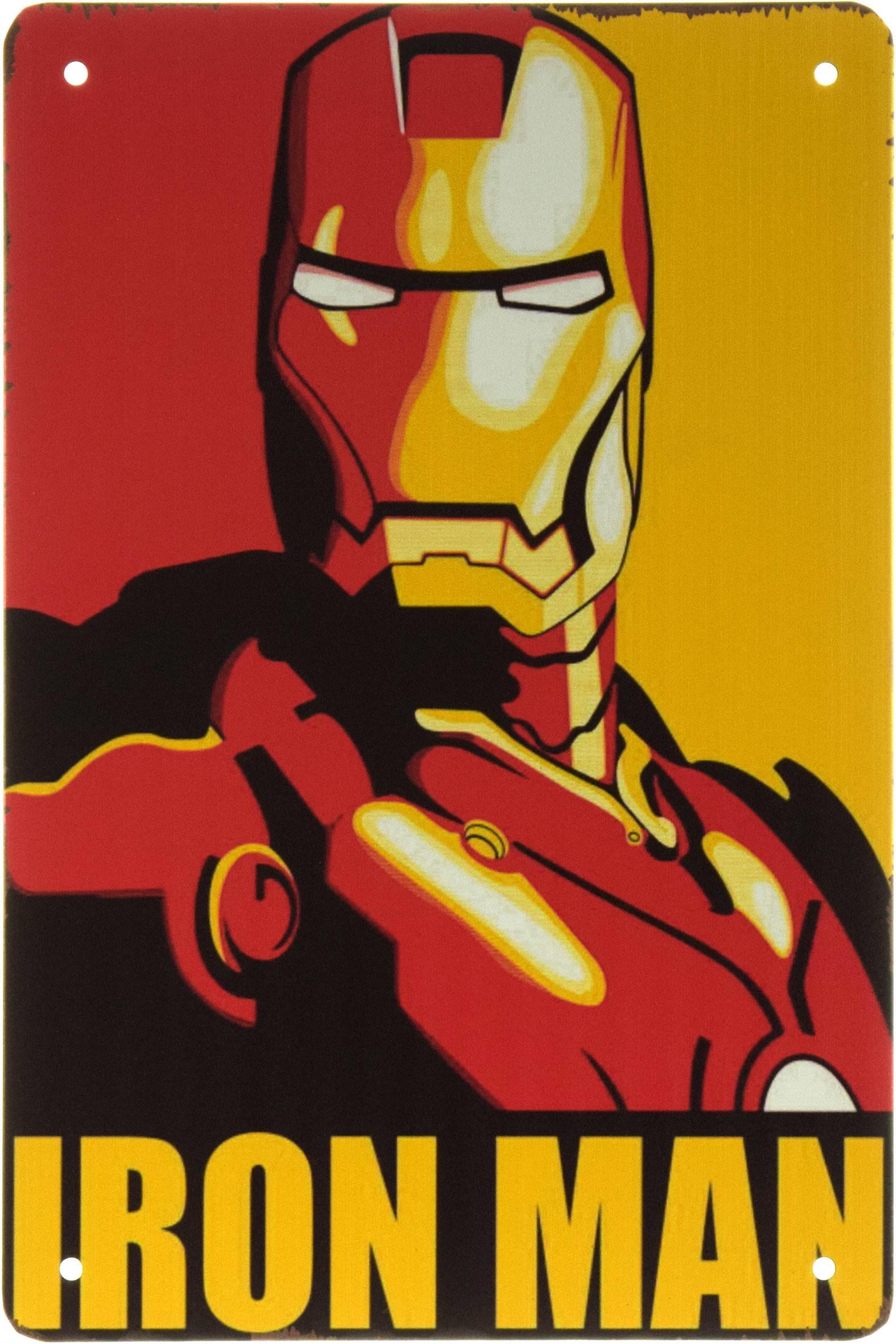 Табличка металева Супергерой Залізна Людина/Iron Man 20x30 см