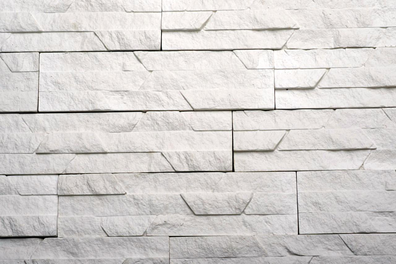 Плитка декоративная гипсовая STONEGIPS Песчаник Днестровый 0,62 м.кв Белый - фото 3