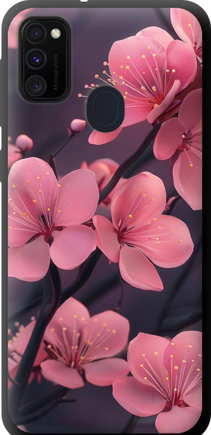 Чехол на Samsung Galaxy M21 M215F Пурпурная сакура (6075b-2016-42517)