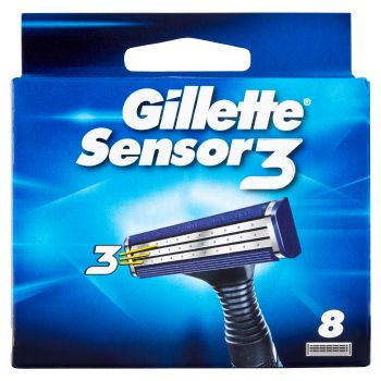 Картриджі змінні для гоління чоловічі Gillette Sensor 3 8 шт.
