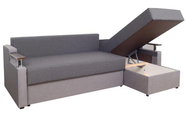 Диван угловой Юпитер с подушками и нишей 219х137 см фиолетовый (1764720303) - фото 4 Диван угловой Юпитер с подушками и нишей 219х137 см фиолетовый (1764720303) - фото 4