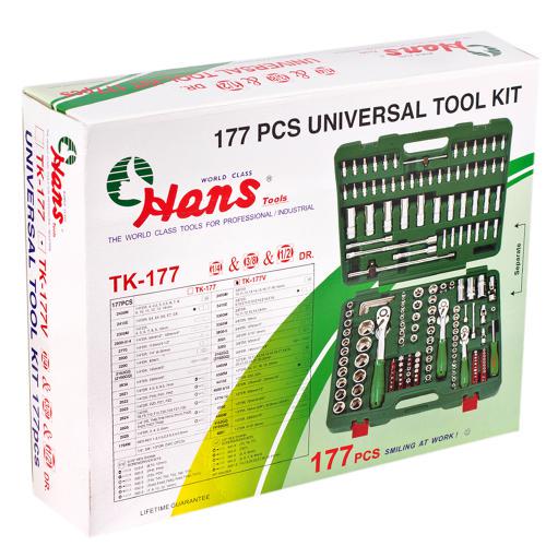 Набор инструментов Hans 177 предметов 1/4" 3/8"1/2" (ТК-177V/ТК-177) - фото 8