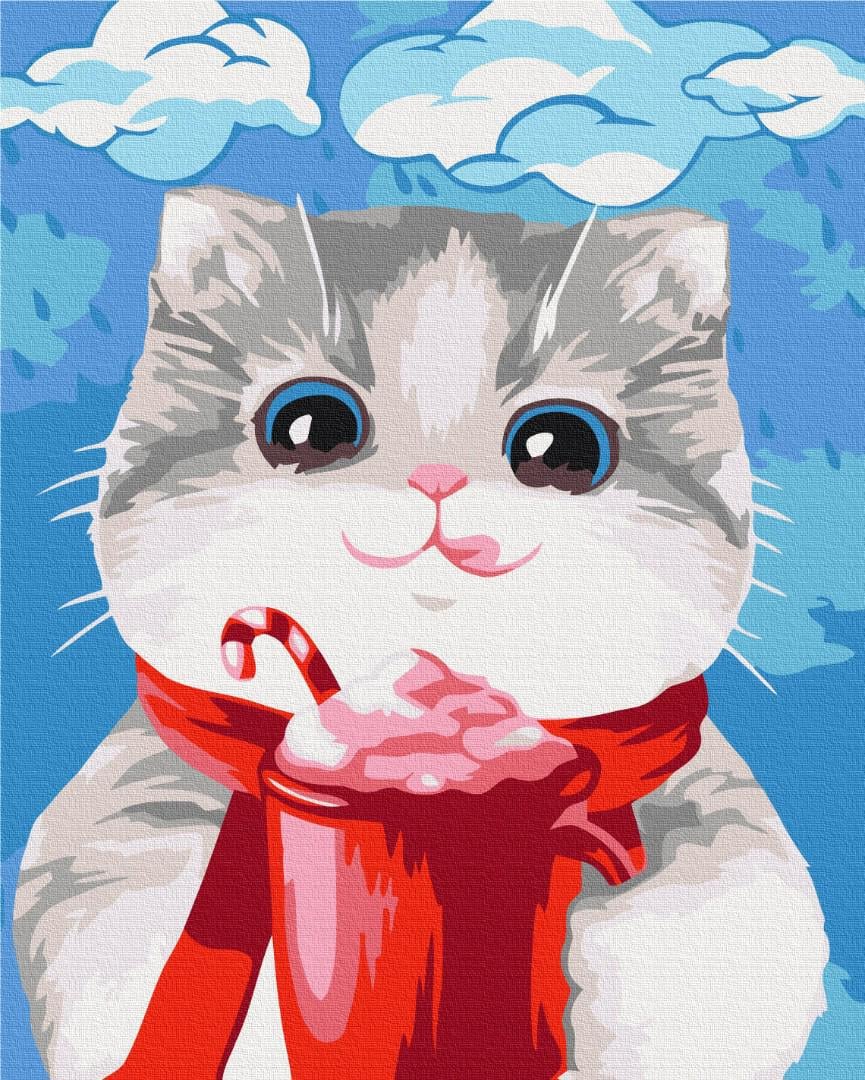 Картина по номерам Brushme Премиум Лакомство для кошки 40x50 см (PBS51623)