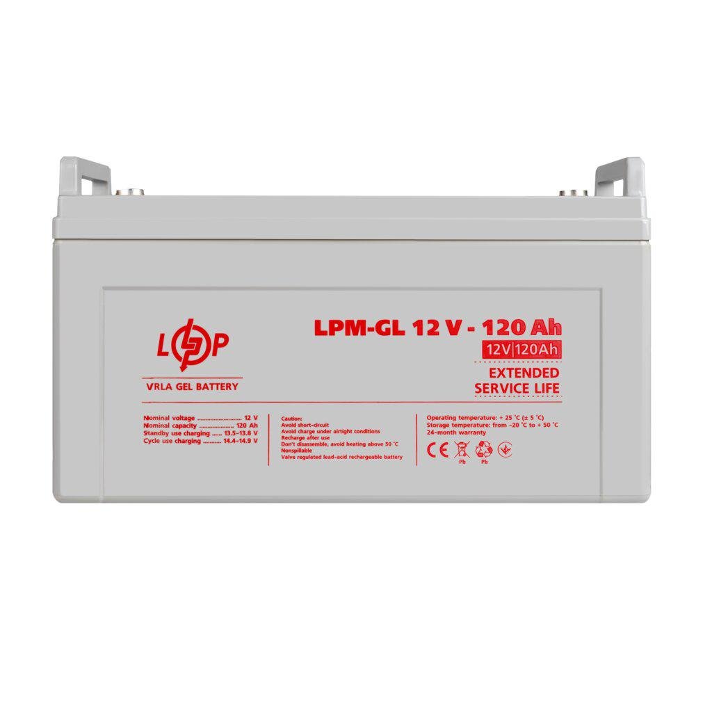 Акумулятор гелевий LogicPower LPM GL 12V 120 Ah (22600693)