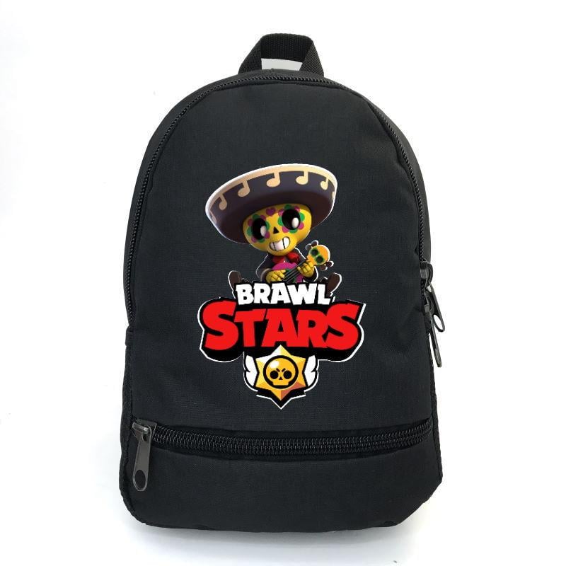 Школьный рюкзак BIG School Bag BS-059 с принтом Бравл Старс Поко 43х30х17 см 22 л Черный (2314375374)