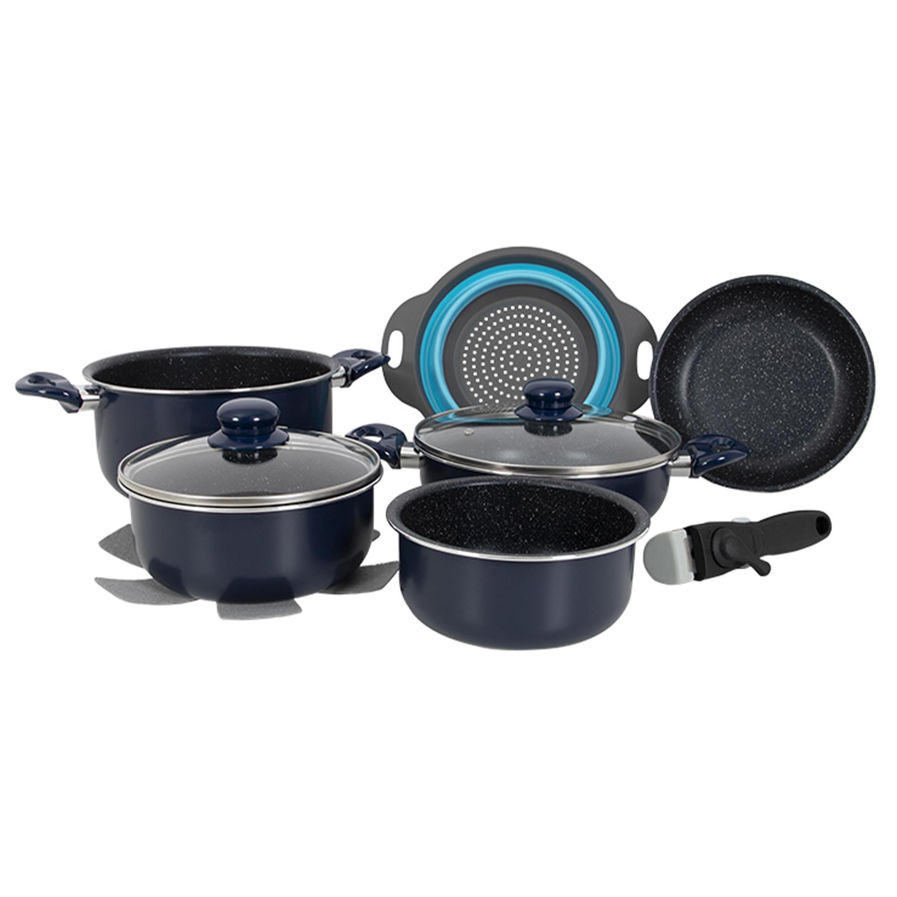 Набір посуду Gimex Cookware Set induction 9 предметів Blue (6977225)