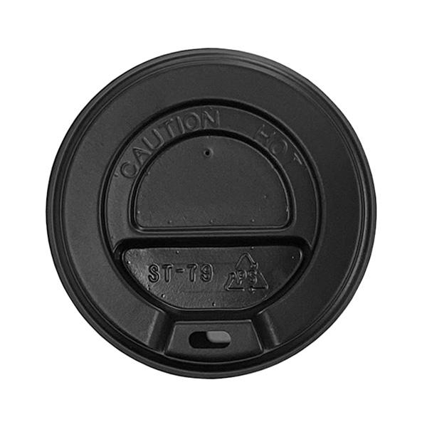 Кришки ST-79 для паперових стаканів 270 мл 79 мм 100 шт. Чорний (26794392) - фото 2