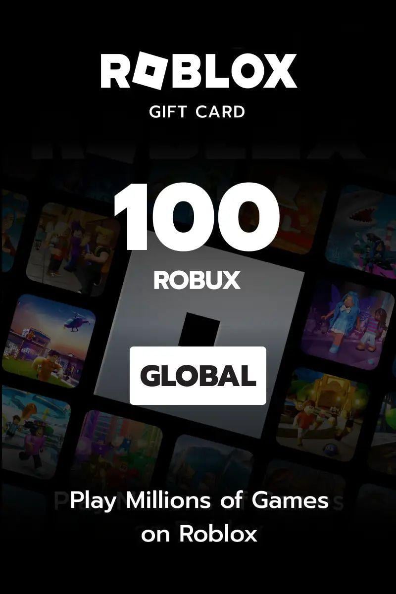 Скретч-карточка Roblox Gift Card 100 Robux Global