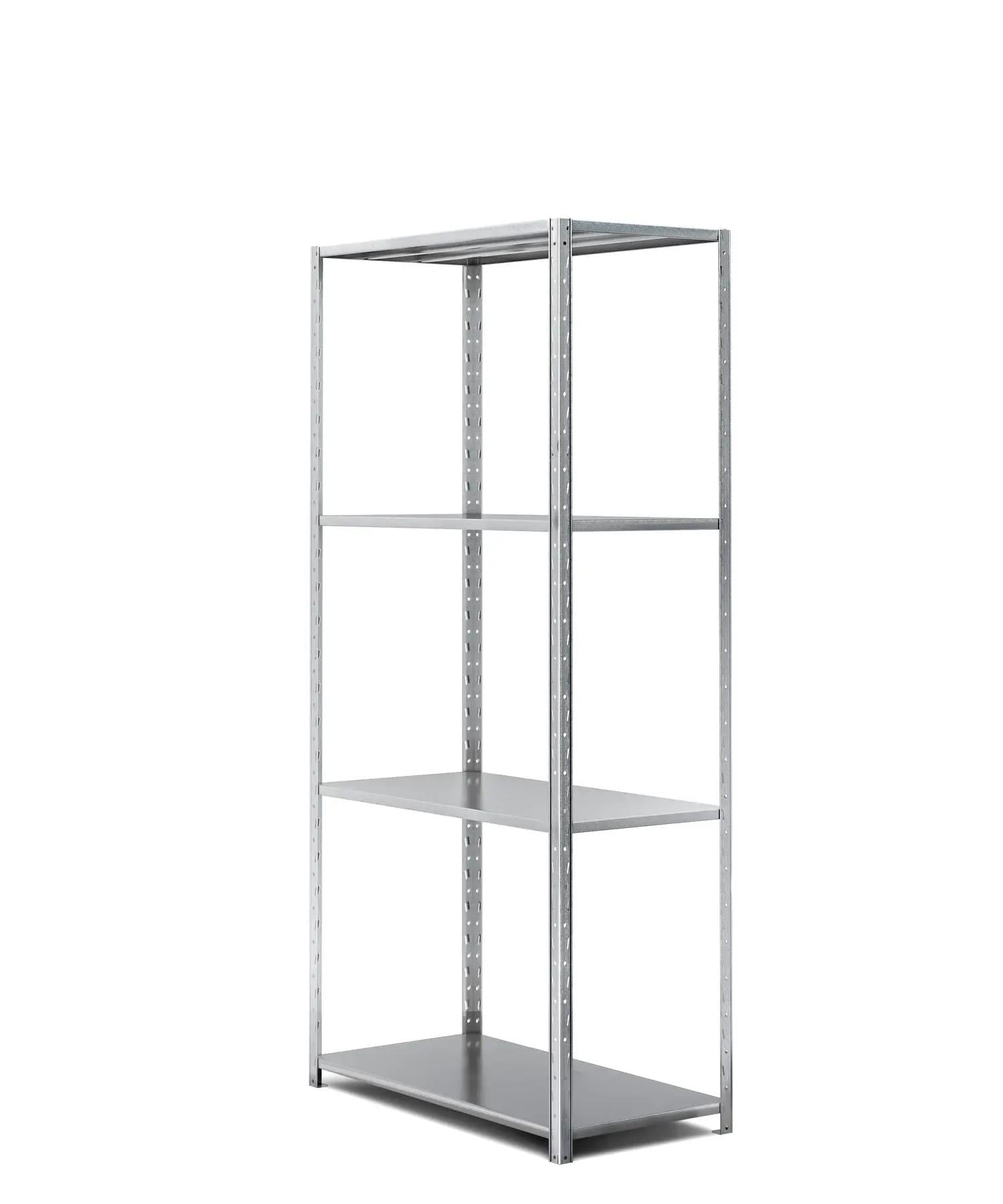 Стеллаж металлический ПРОФИ 250х115х60 см с оцинкованным покрытием на 4 полки из металла (366344) Стеллаж металлический ПРОФИ 250х115х60 см с оцинкованным покрытием на 4 полки из металла (366344)