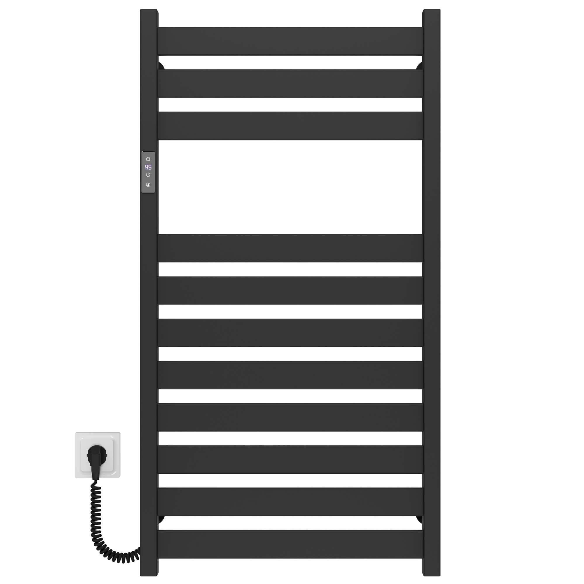 Рушникосушарка електрична Deffi Victoria П11 JD04 ліве підключення нержавіюча сталь 500х1000 мм Чорний (A.VI.100.50.11.E.B.L.2)