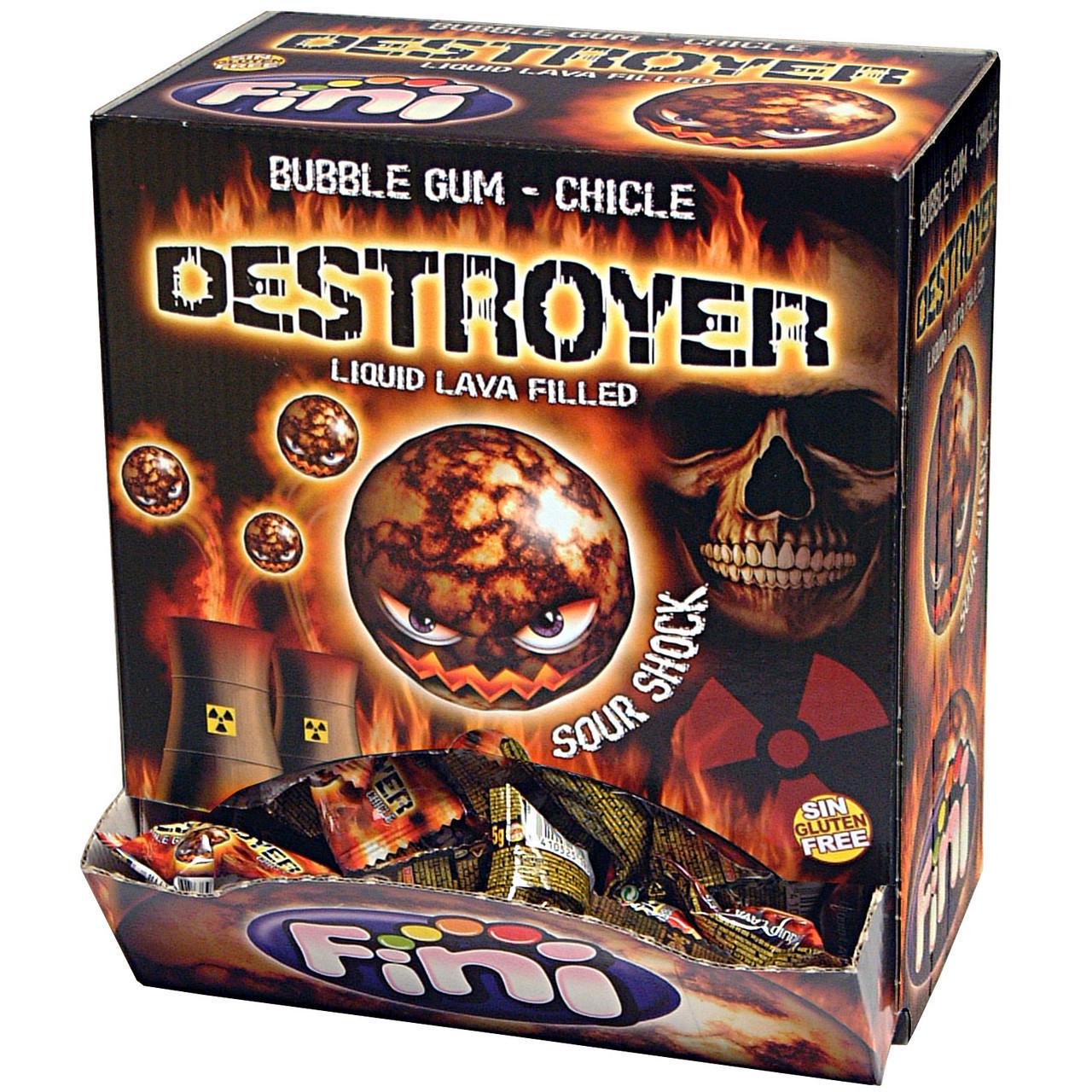 Блок жуйок Fini Destroyer Sour Shock Bubble Gum 200 шт. (1263663643)